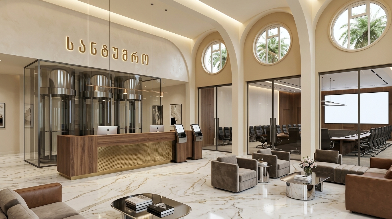 Boutique Hotel Lobby & Conference Hall